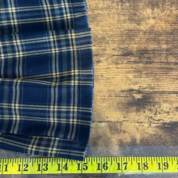 Full Tilt Plaid Pleated Mini Skirt XS Black Yellow Preppy Schoolgirl Academia - Picture 4 of 8